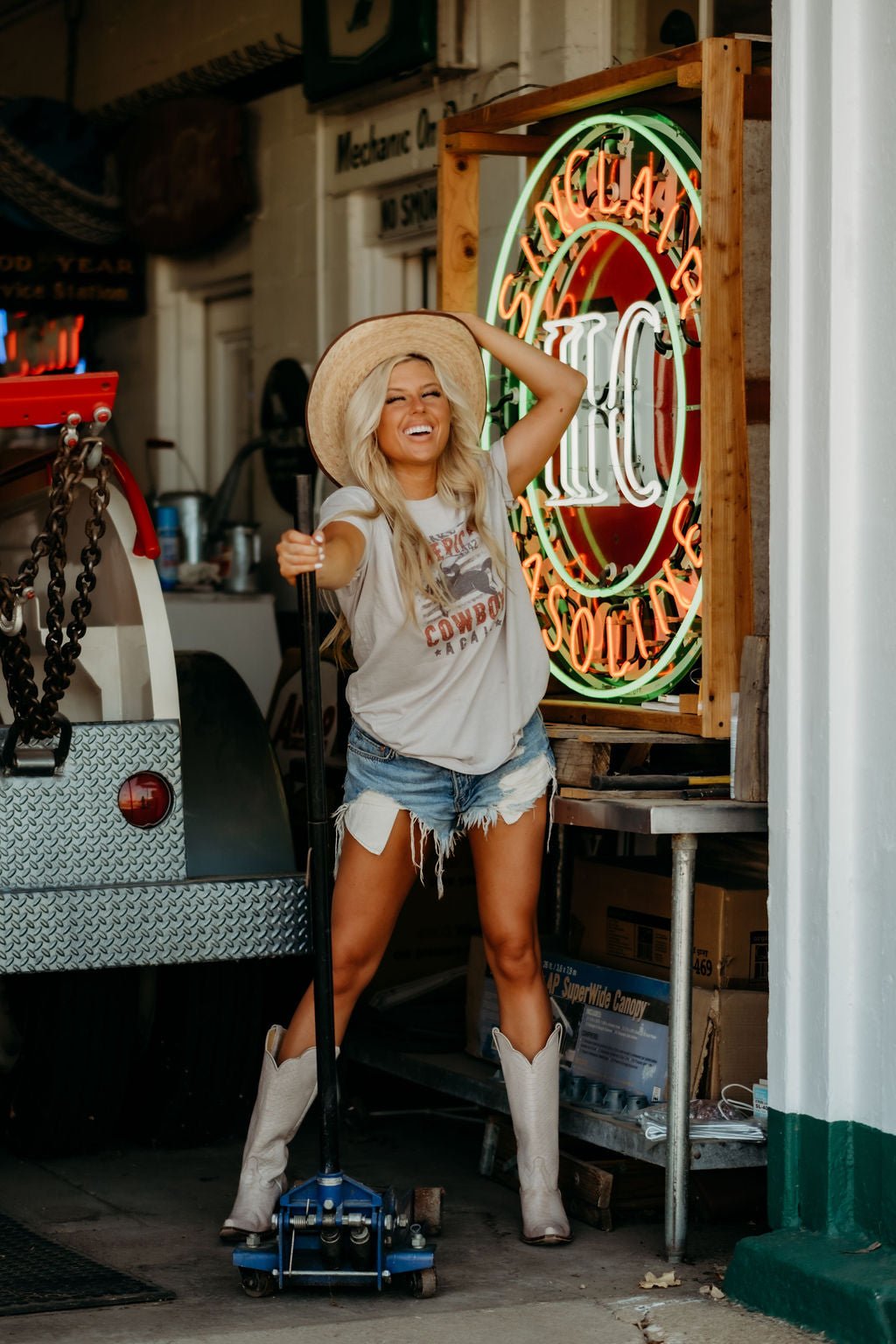 1942 America Cowboy Graphic Tee Wild Junkie