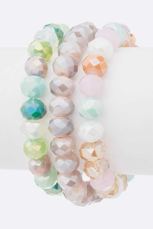 Mix Color Crystal Stretch Bracelet Set Shop Style & More | Fresh Looks, Everyday Deals & Free Shipping