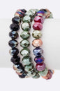 Mix Color Crystal Stretch Bracelet Set Shop Style & More | Fresh Looks, Everyday Deals & Free Shipping