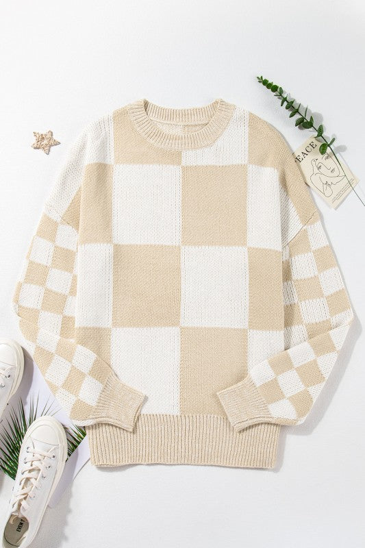 Abigail Print Drop Shoulder Sweater Shop Style & More | Fresh Looks, Everyday Deals & Free Shipping