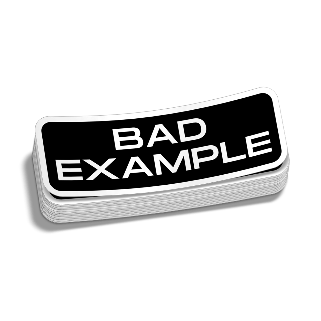 Bad Example - Hard Hat Decal Armed American Supply