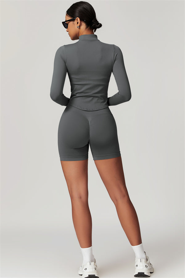 The Delight Jacket Shorts 2-Piece Set Fitglutes Activewear Gymwear Sportswear & Workout Clothes