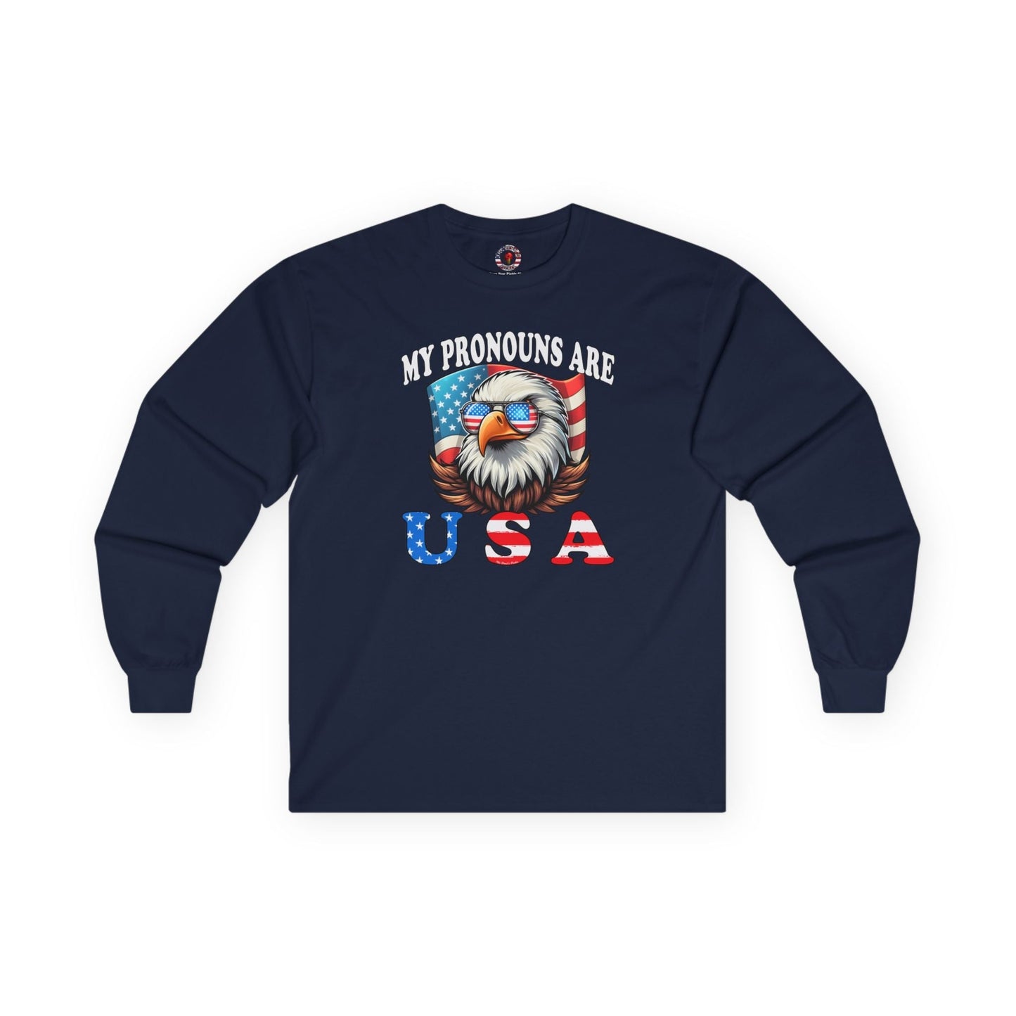 My Pronouns Are U.S.A Long Sleeve Tee The Devil's Pickle