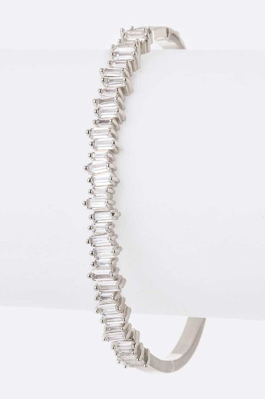 Baguette CZ Stone Iconic Bangle Shop Style & More | Fresh Looks, Everyday Deals & Free Shipping