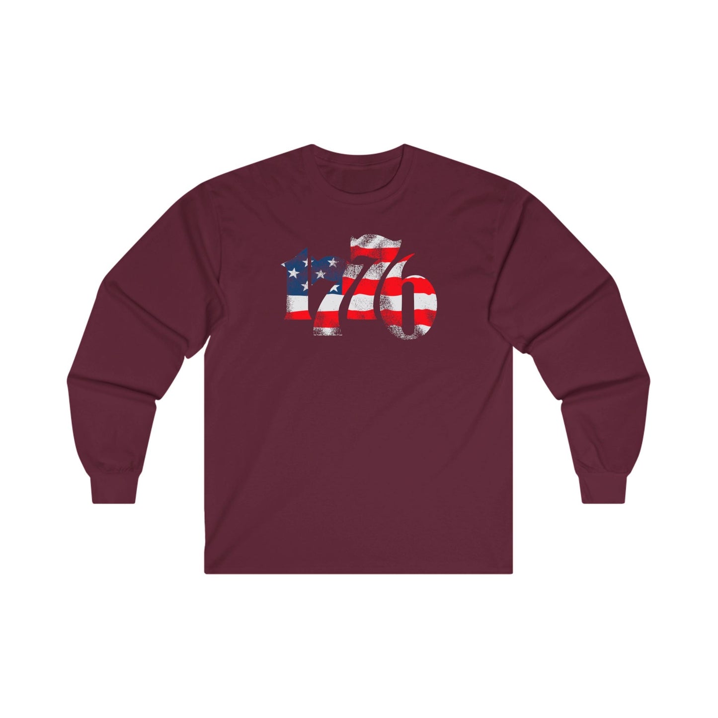 1776 American Flag Long Sleeve Tee The Devil's Pickle