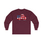 1776 American Flag Long Sleeve Tee The Devil's Pickle