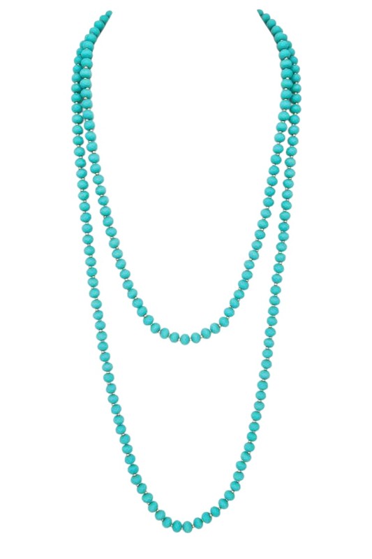 60 Station Faucet Beads Long Necklace Shop Style & More | Fresh Looks, Everyday Deals & Free Shipping