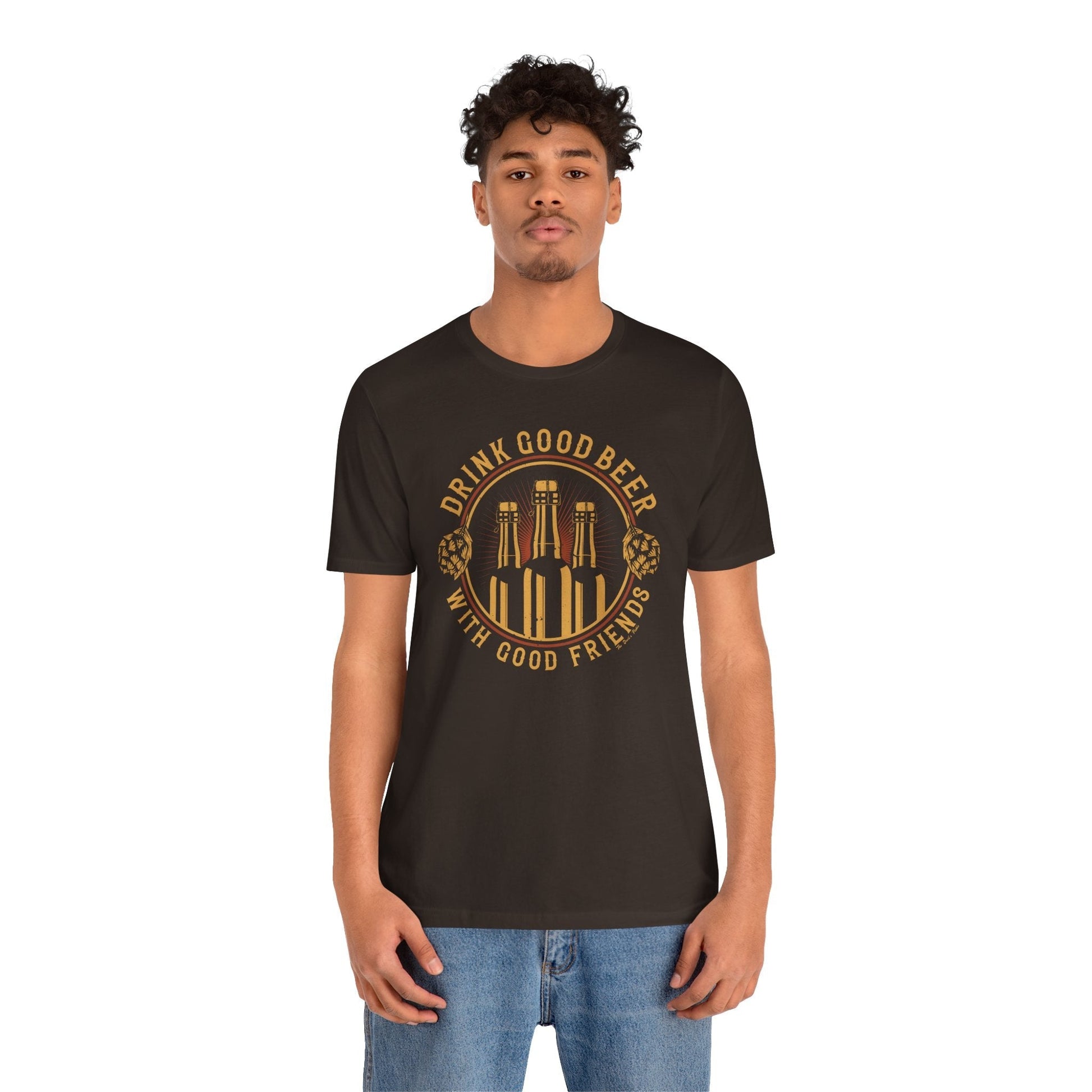 Drink Good Beer With Good Friends T-Shirt. The Devil's Pickle