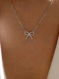 The GlimmerKnot Necklace Ivory Embers