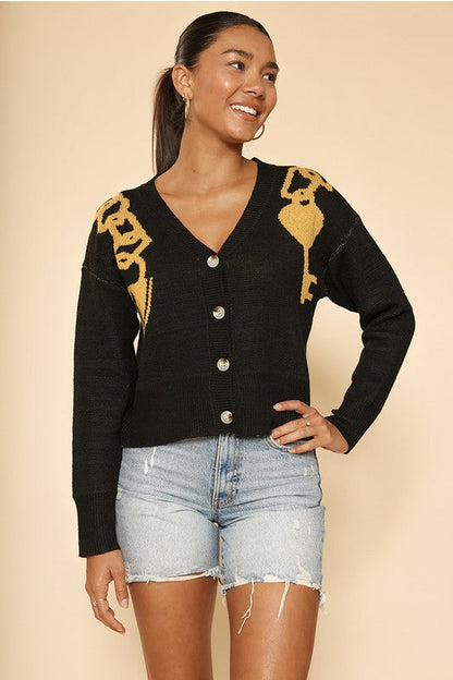 Lock and key cropped cardigan Shop Style & More | Fresh Looks, Everyday Deals & Free Shipping
