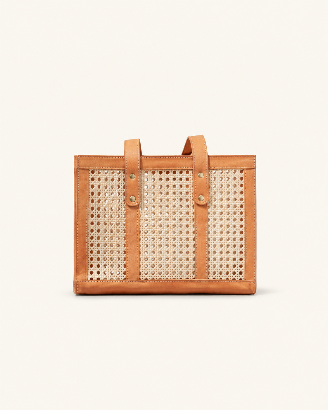 Raja Leather and Cane Everyday Bag Village Thrive