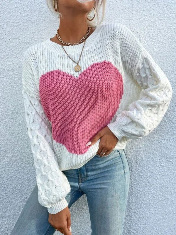 Heart knit sweater Shop Style & More | Fresh Looks, Everyday Deals & Free Shipping