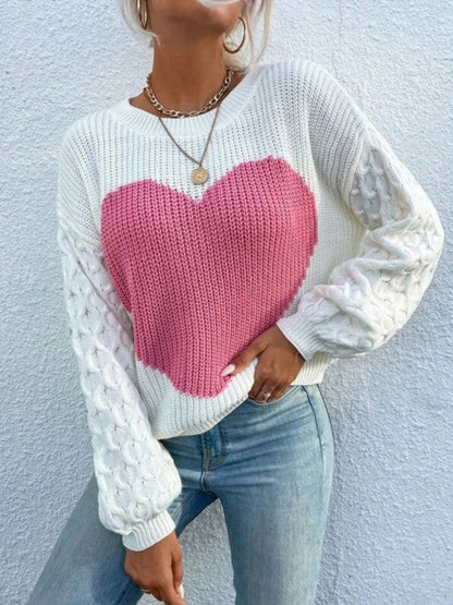 Heart knit sweater Shop Style & More | Fresh Looks, Everyday Deals & Free Shipping