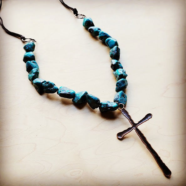 Natural Blue Turquoise with Copper CROSS 255x Shop Style & More | Fresh Looks, Everyday Deals & Free Shipping