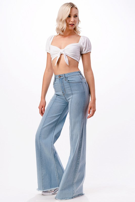 Wide leg, denim pants,  jeans, western See size chart under “more details” The Fashion Celestial