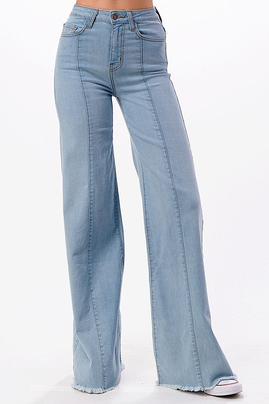 Wide leg, denim pants,  jeans, western See size chart under “more details” The Fashion Celestial