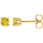 14K Yellow 4 mm Natural Yellow Sapphire Earrings Ethereal Legacy Boutiques