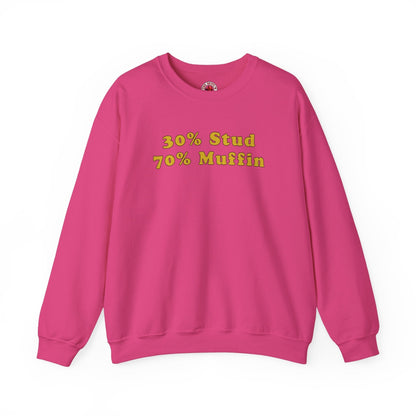 30% Stud 70% Muffin Crewneck Sweatshirt The Devil's Pickle
