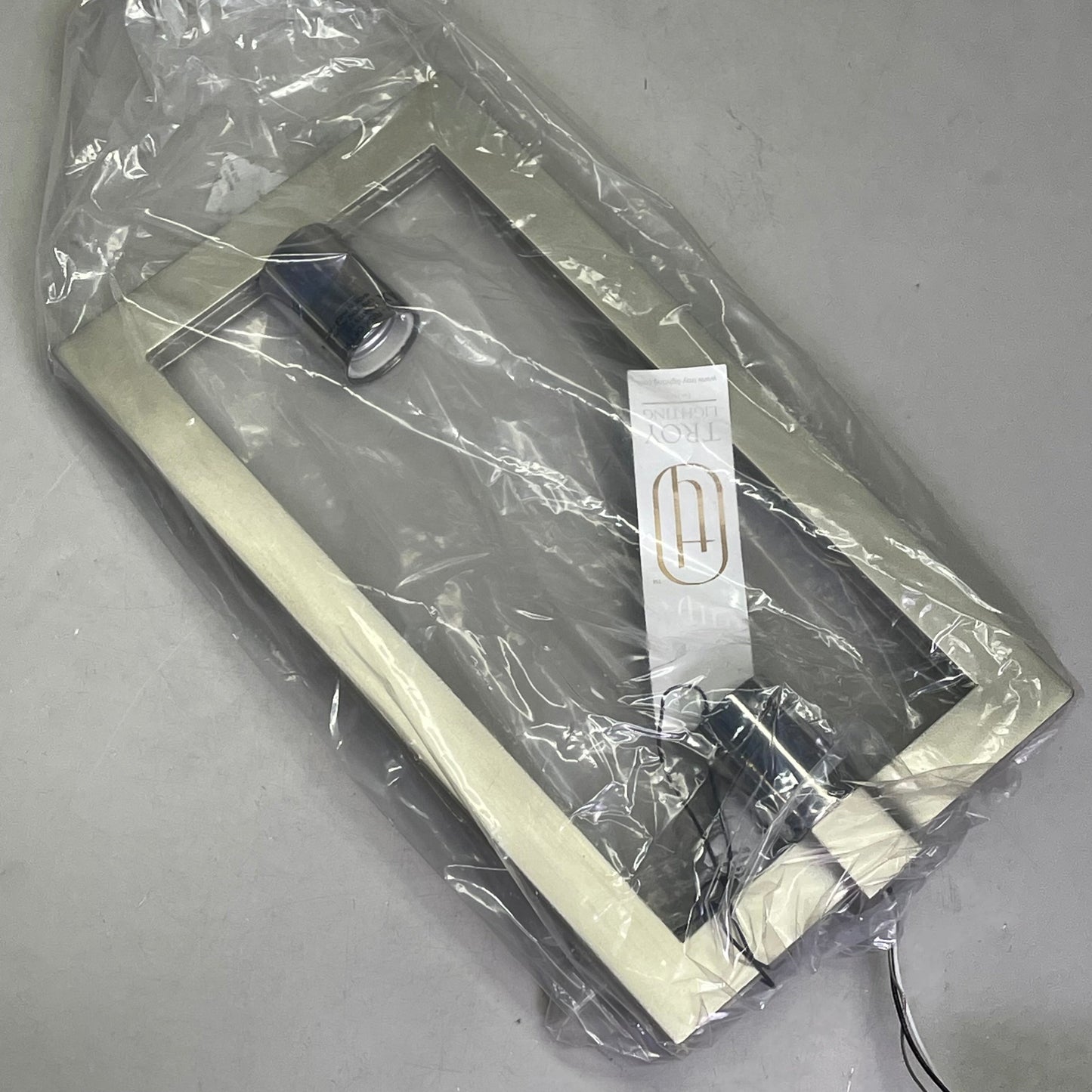 TROY LIGHTING Enigma Pendant Light 14.25" x 7.75" Silver Leaf/Stainless Steel F7103-SL/SS PayWut