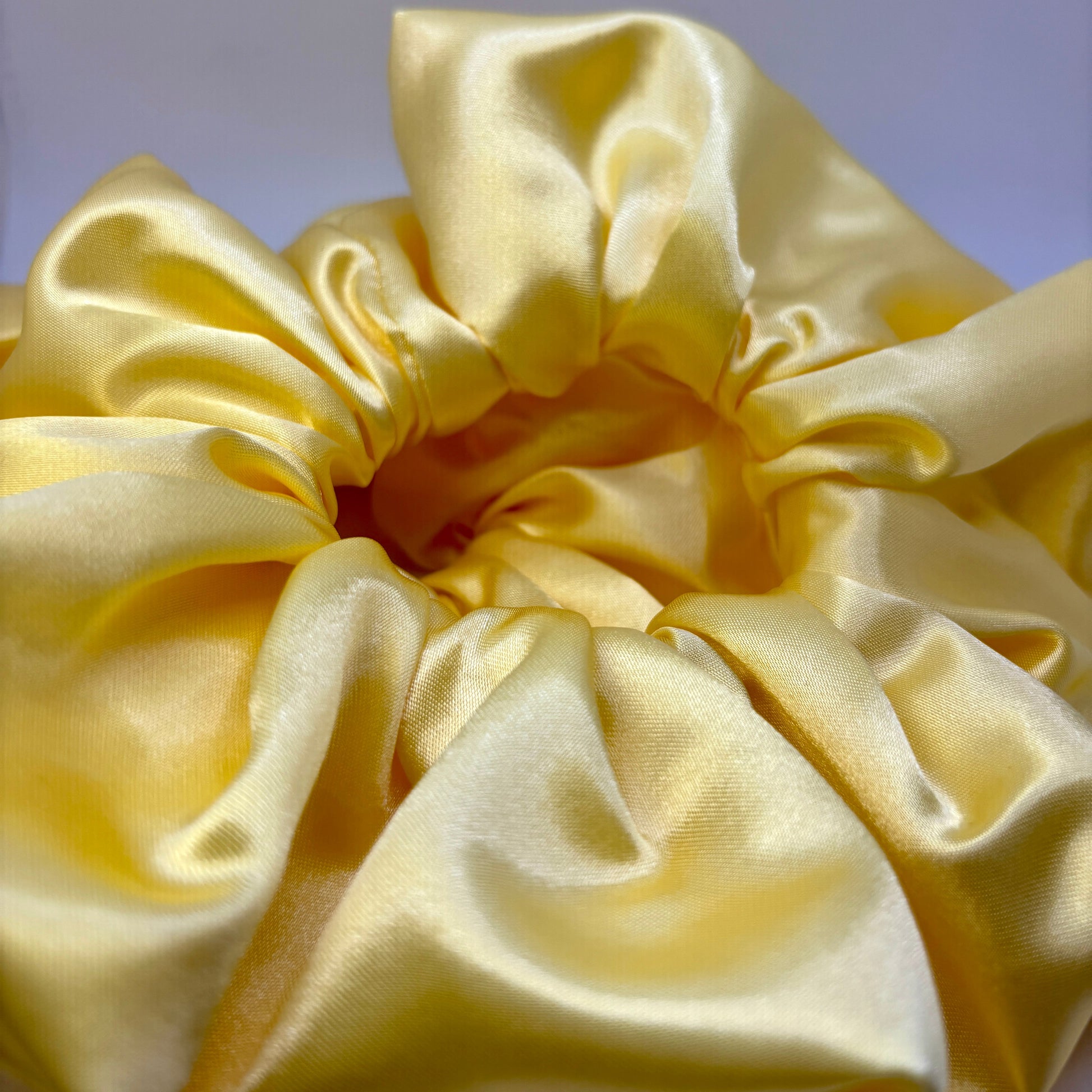 Pastel Yellow Silk Scrunchie Enchanted Scrunch