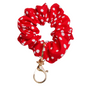 Red Polka Dot Scrunchie Key Chain Emily Anne Designs LLC