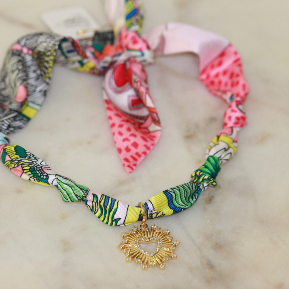 Presley Heartburst Scarf Necklace Deep South Originals