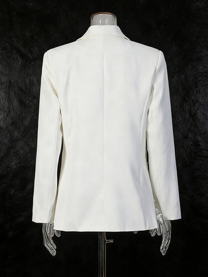 Women's Elegant 3D Floral Loose-Fit Blazer – Regular Length FitiqueFit