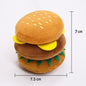 Cute Cat Plush Sound Toy - Adorable Cat Toy with French Fries and Hamburger for Small and Medium Dogs and Teddy Bears
