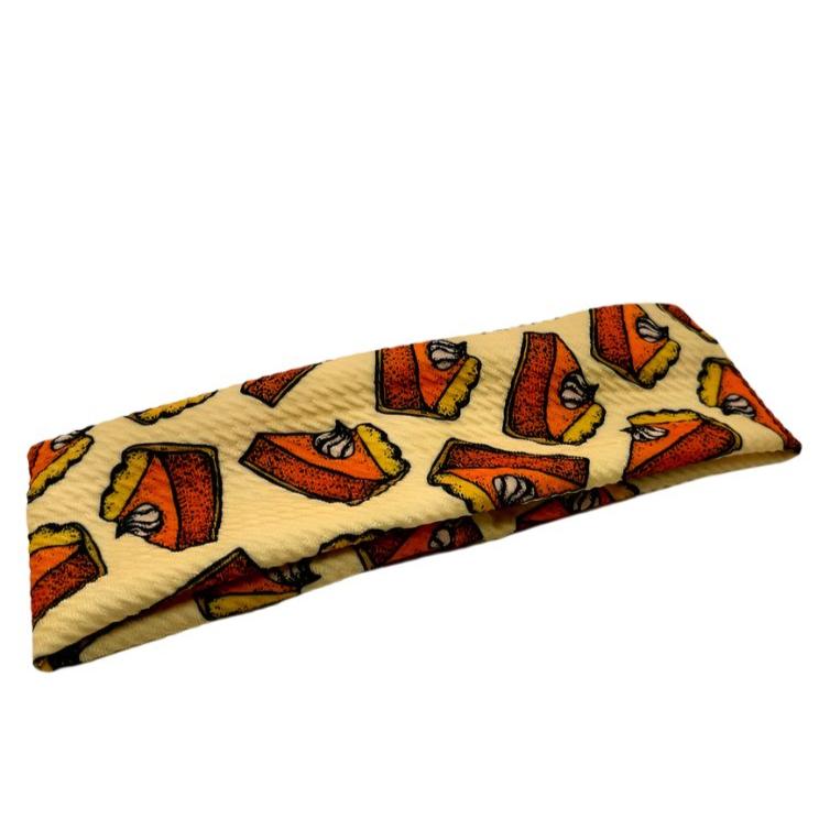 Kids Pumpkin Pie Thanksgiving Headband Enchanted Scrunch