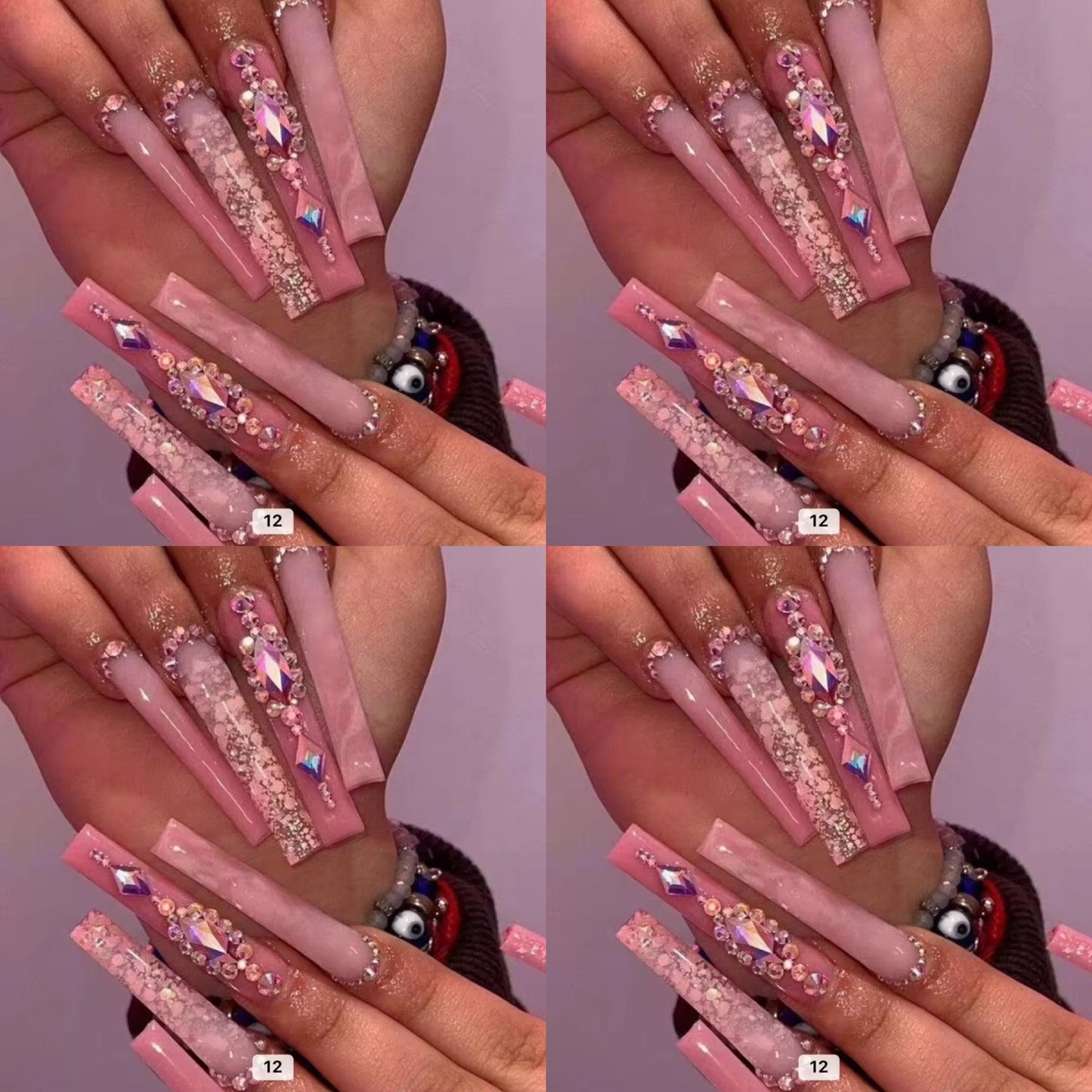 Natural tone long press on nails HOL stores