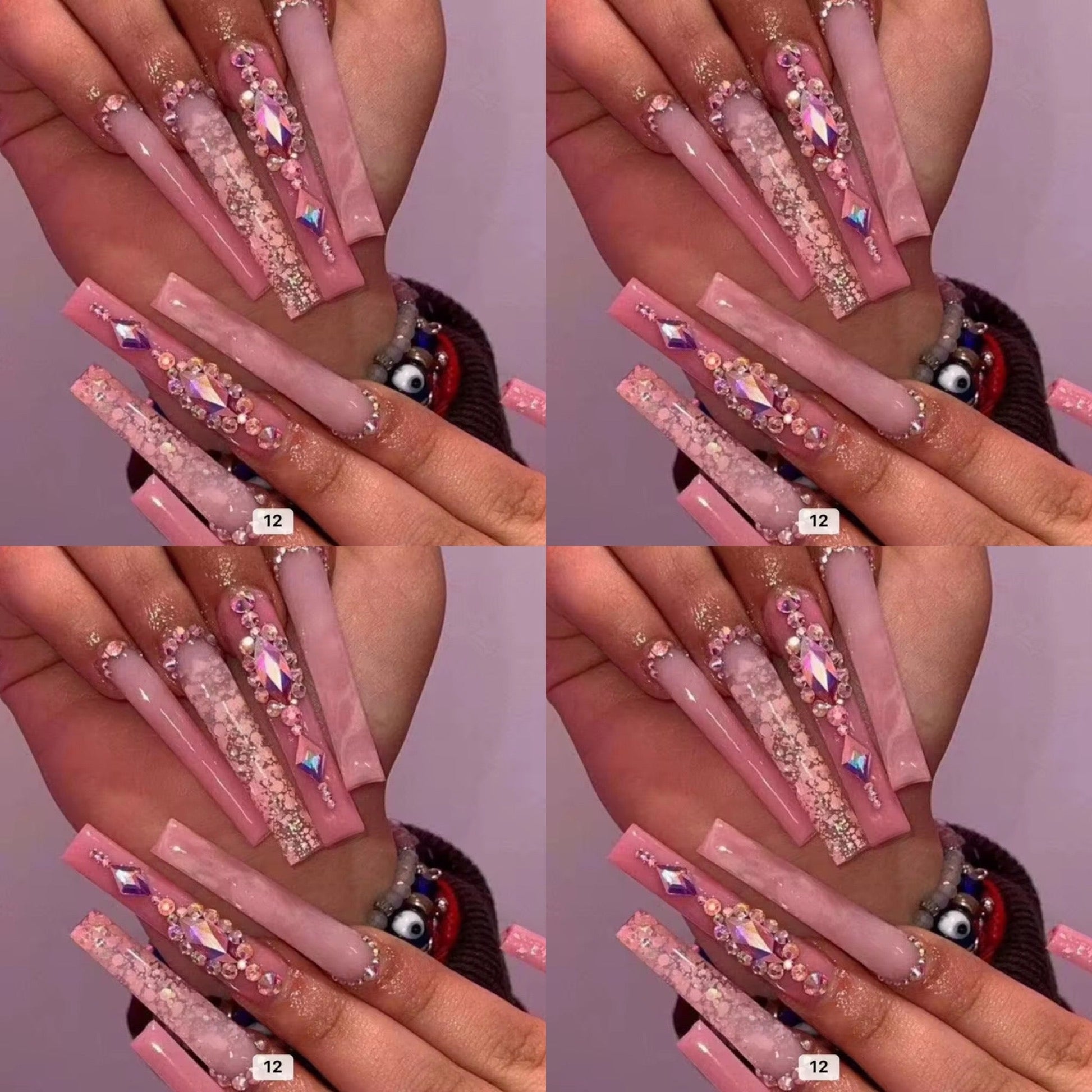 Natural tone long press on nails HOL stores