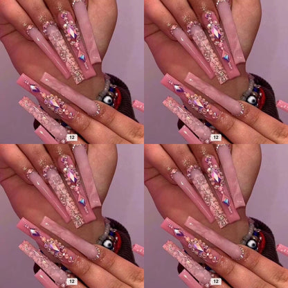 Natural tone long press on nails HOL stores