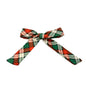 Red & Green Plaid Christmas Bow Enchanted Scrunch