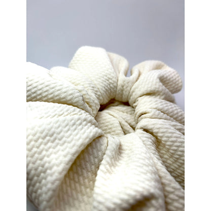 Cream White Bullet Scrunchie Enchanted Scrunch