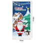 New Christmas Door Curtains, Flags, Outdoor Photography, Santa Claus and Puppies, Background Decoration, Hanging Cloth