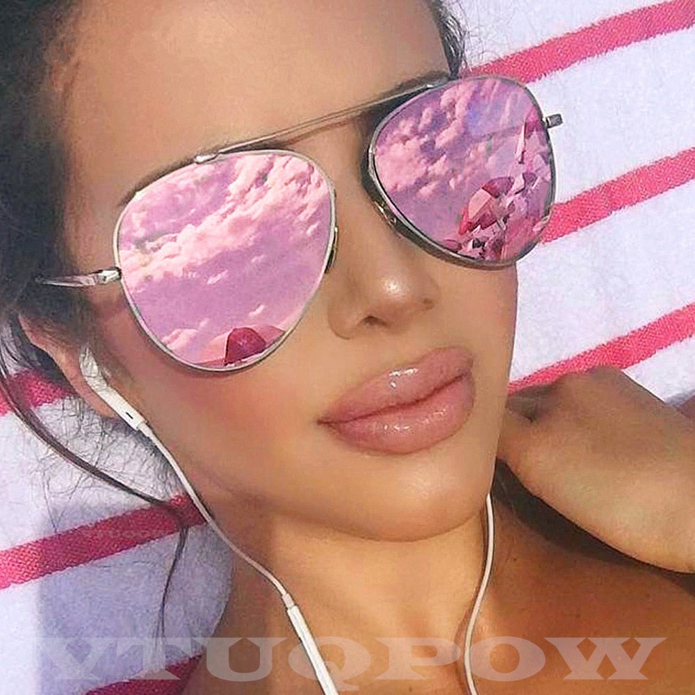 Luxury Brand Pilot Women's Sunglasses Fashion Aviation Vintage Sunglass FitiqueFit