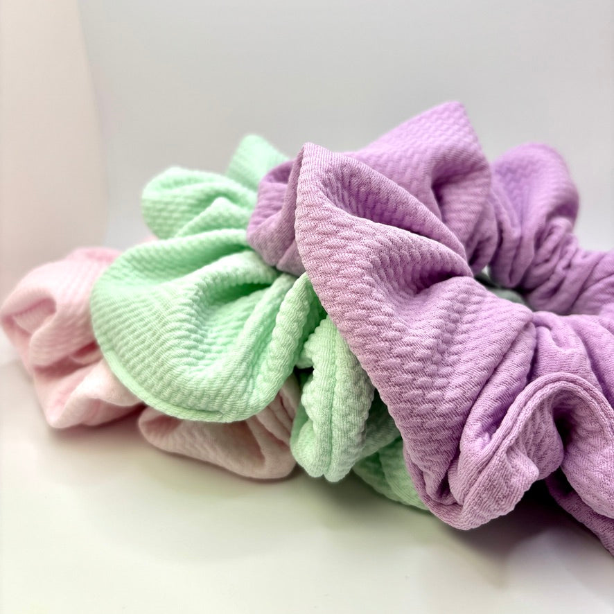 Pastel Spring Bullet Scrunchie Trio Enchanted Scrunch