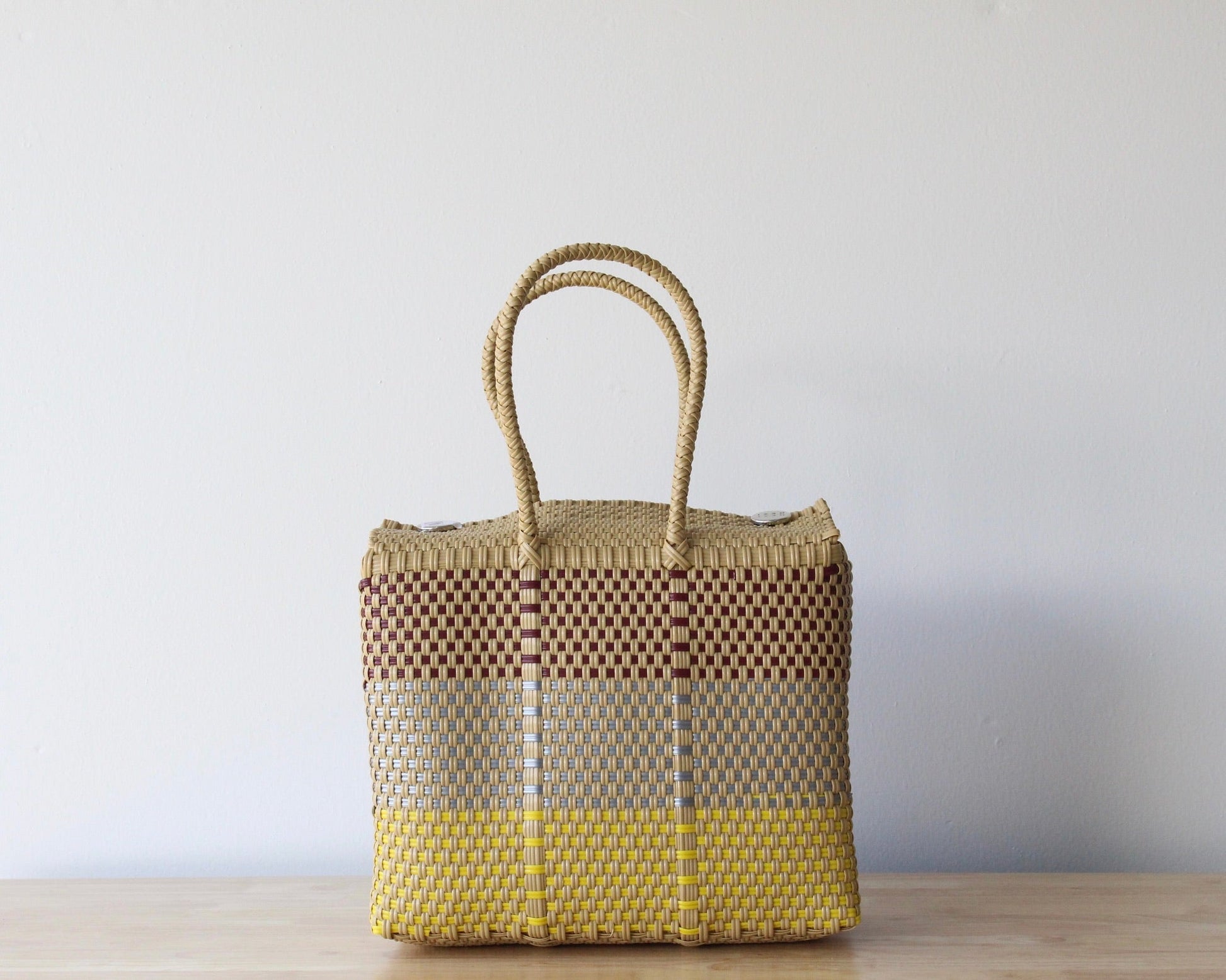 Mocha & Color Handwoven Handbag MexiMexi