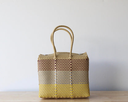 Mocha & Color Handwoven Handbag MexiMexi