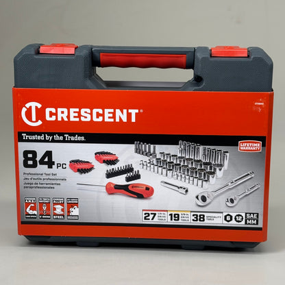 CRESCENT 1/4-Inch & 3/8-Inch Drive 6 & 12 Point SAE/Metric Mechanics Tool Set PayWut