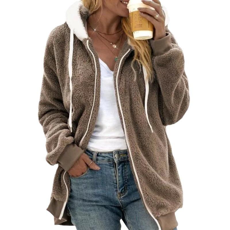 Plush Zipper Hooded Jacket | Warm, Cozy & Stylish for the Cowgirl Lifestyle Country in My Heart