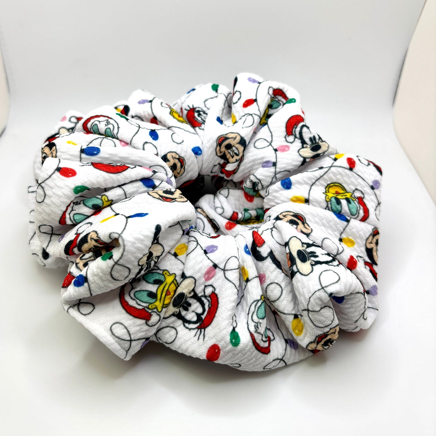 White Christmas Lights Mickey Bullet Scrunchie Enchanted Scrunch