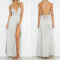 LIVA2018 Summer Deep V-Neck Backless Maxi Dress