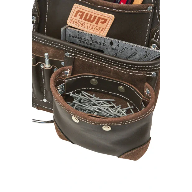 AWP 1L-995-2 TrapJaw Oil Tanned Leather Tool Pouch VM Hardware