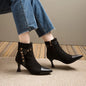 Trendy Women's Ankle Boots - Korean Style, Pointed Toe