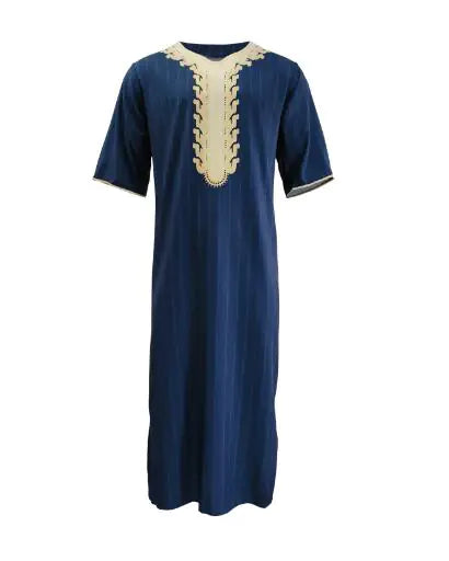 Plus Size Stand Collar Pocket Dress