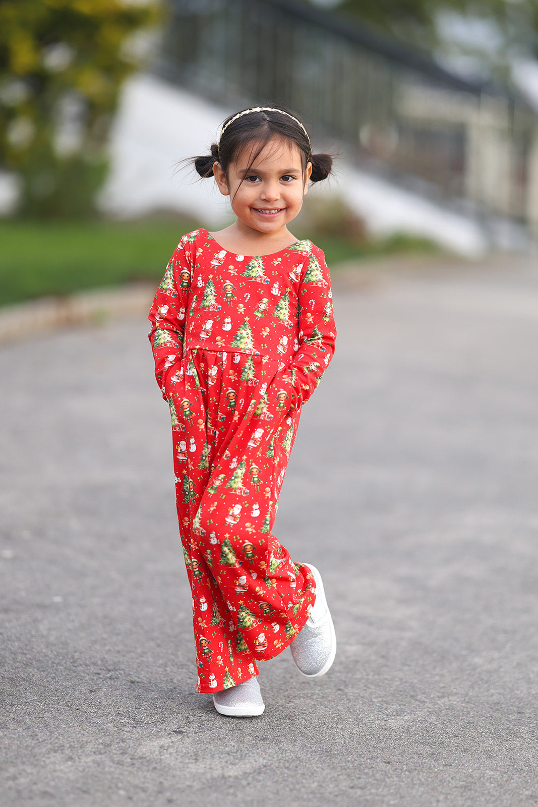 Caroline Leggy Romper - Santas Workshop Always In Bloom Clothing Co