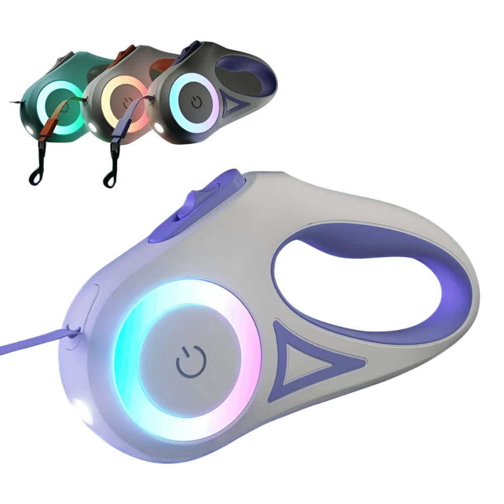Automatic Retractable Luminous Dog Walking Rope ViralGalleria.com