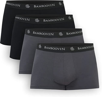 Men’s Bamboo Trunks with Pouch 4-Pack Bambooven