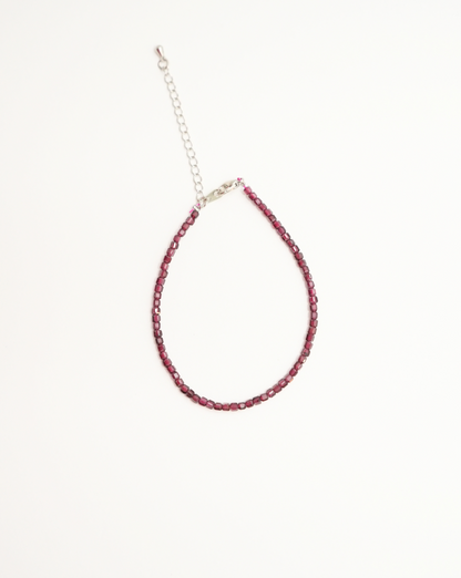 Natural Garnet Bracelet LUNAR VINES